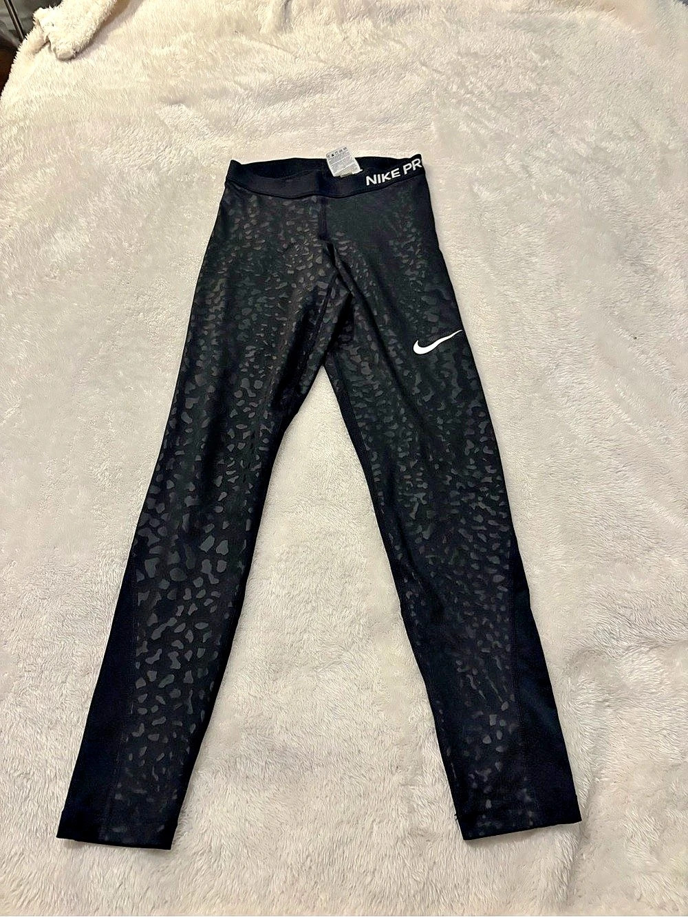 Nike Pro Animal Print Leggings Black XS